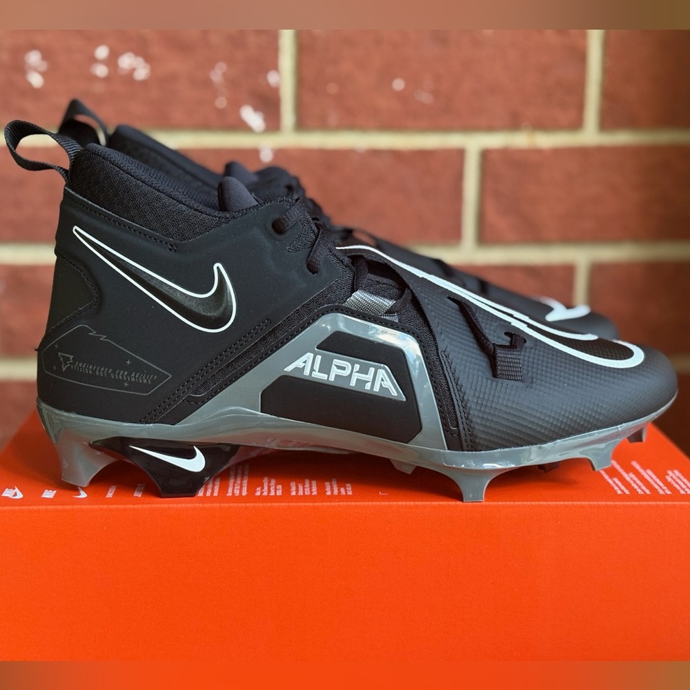Nike Alpha Menace Pro 3 Men’s Black Grey New Sneakers Football Cleats